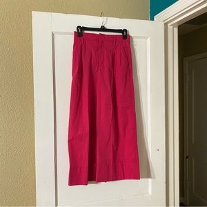 Zara high rise wide leg cropped pants size XS